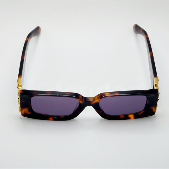 Off-White Roma rectangle tortoiseshell sunglasses - Picture 2 of 4